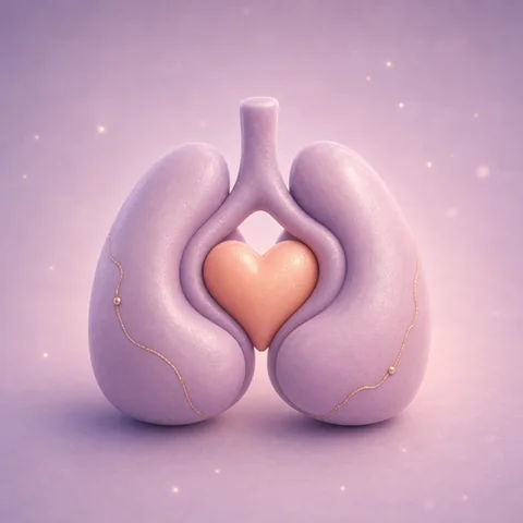 Body pack: gentle lungs cradling a small heart