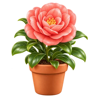 A red rose in a terracotta pot
