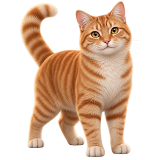 An orange tabby kitten