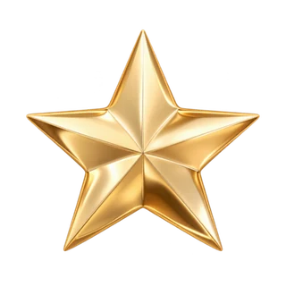 A smiling yellow star